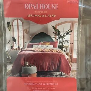 Opalhouse Jungalow Velvet Comforter Set in Rich Red